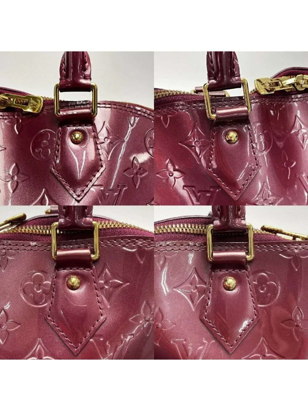 Louis Vuitton Vernis Alma GM Rouge Fauvist Padlock Key 2 - Picture 6 of 9